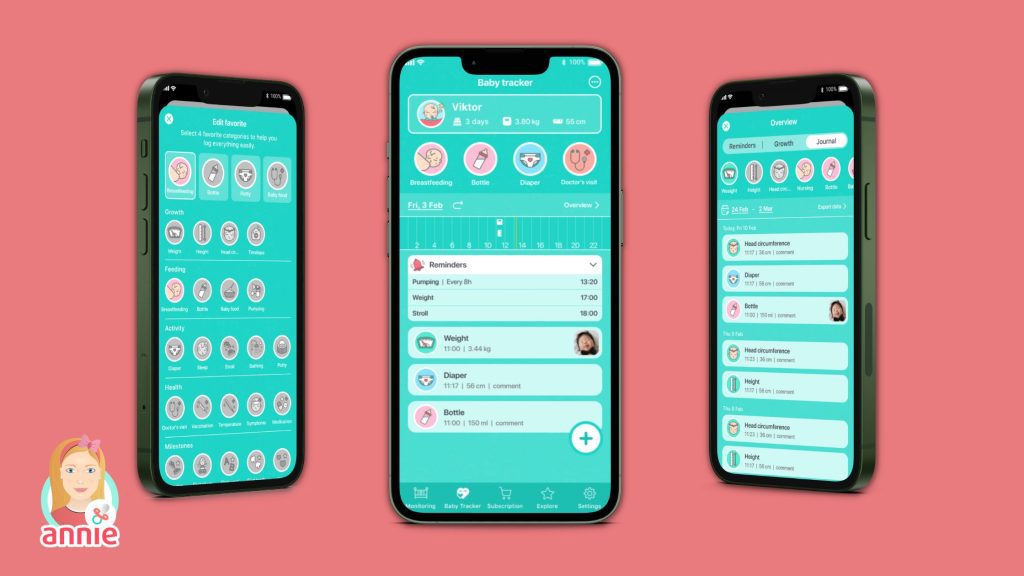 Annie baby tracker app
