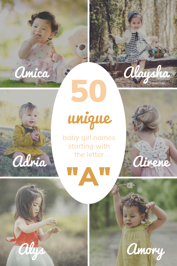 baby girl names / girl names starting with A / unique girl names / uncommon girl names / rare girl names