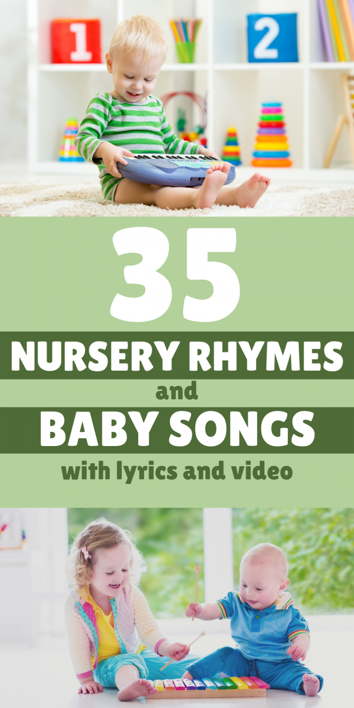Nursery rhymes with lyrics
