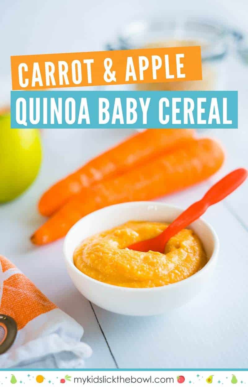 Quinoa Baby Cereal with Carrot and Apple