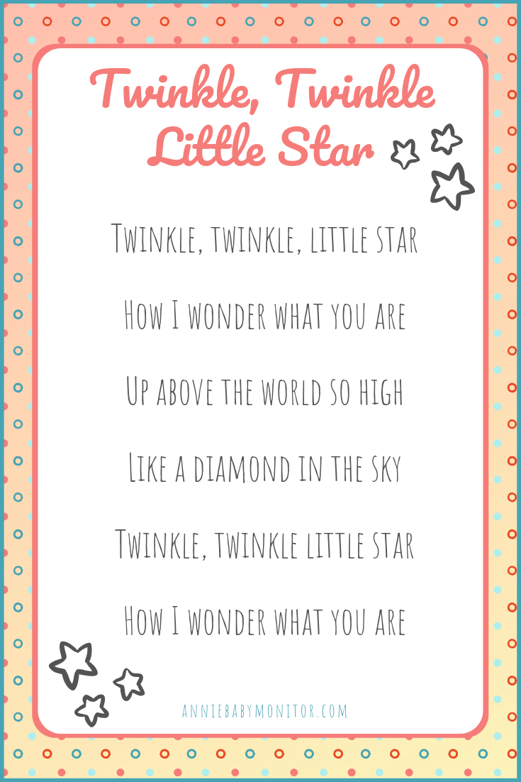 Twinkle, Twinkle Little Star Lyrics, Kid Song Lyrics, PoemVenture's ., by PoemVentures