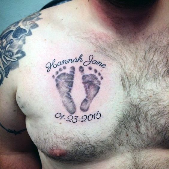 56 Cute Baby Footprint Tattoos On Shoulder  Tattoo Designs  TattoosBagcom