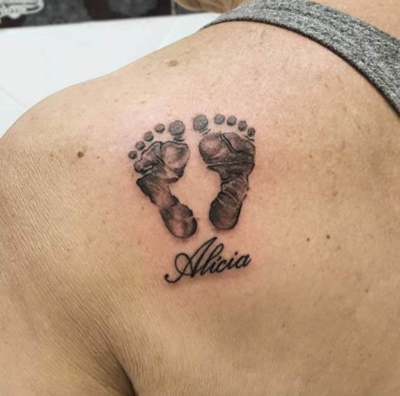 little baby feet tattoo