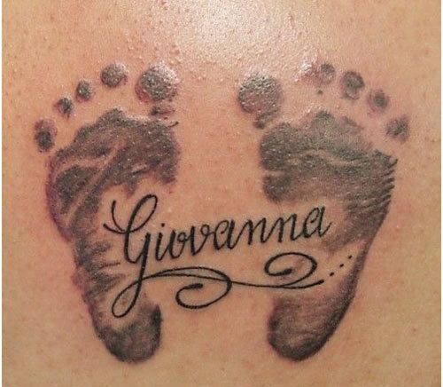 little baby feet tattoo