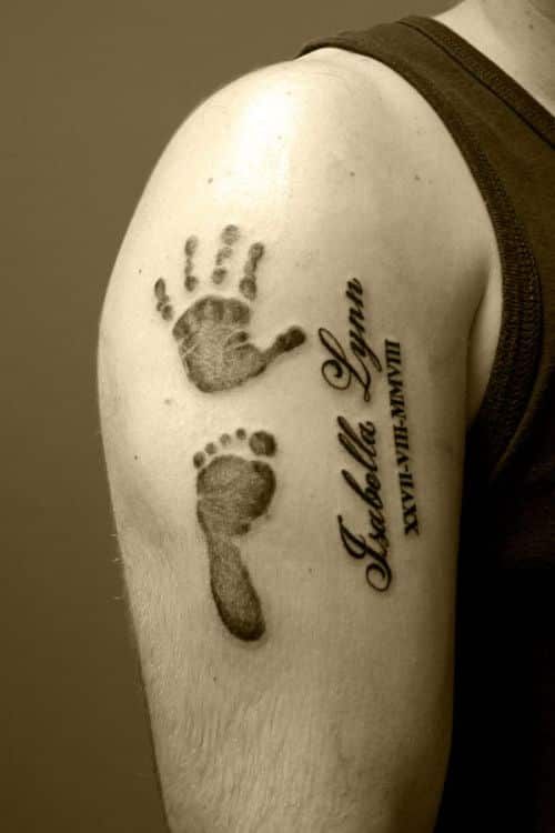 little baby feet tattoo