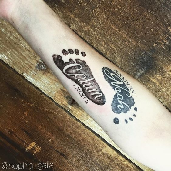 little baby feet tattoo