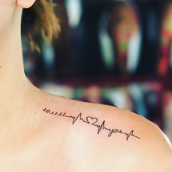 25 Heartbeat Tattoo Ideas You Will Instantly Fall In Love With - Tikli