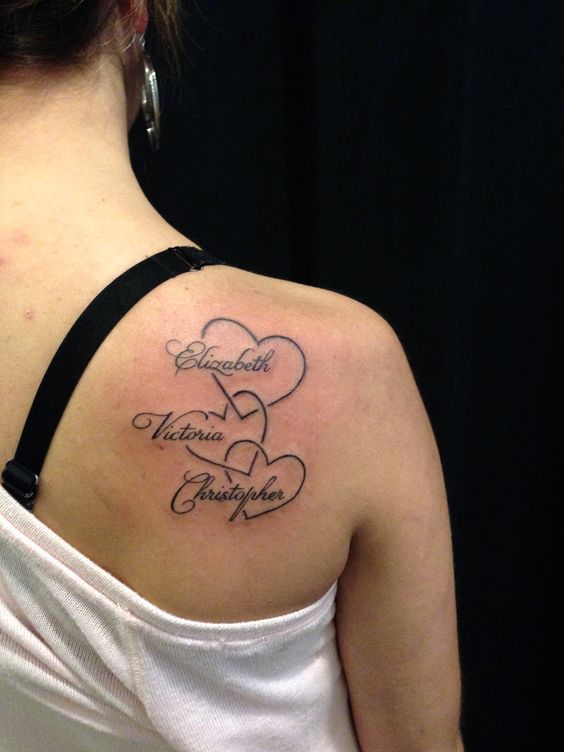 Baby name with date of birth tattoo