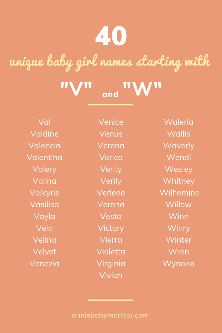 Babyable names - Unique baby girl names from V