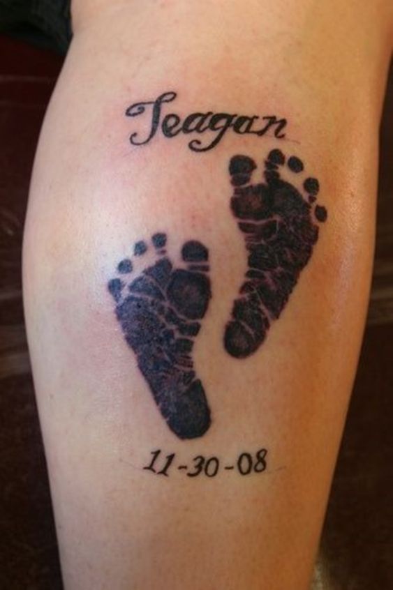 little baby feet tattoo