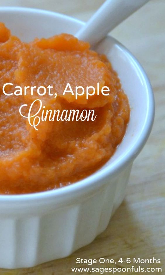 Apple carrot baby food recipe