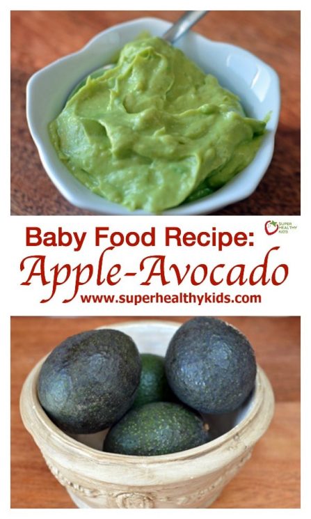 apple avocado baby food puree