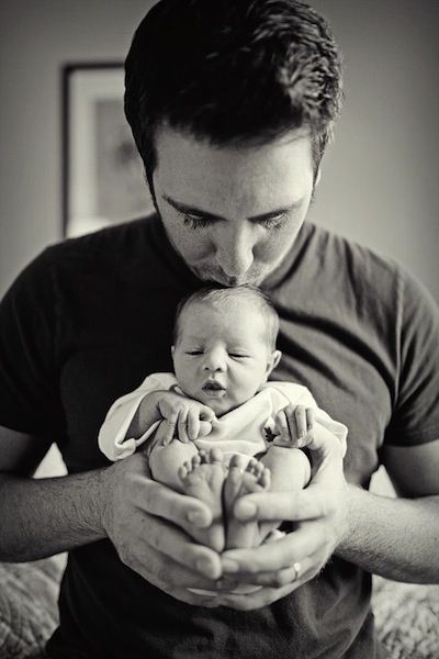 dad and baby photoshoot
