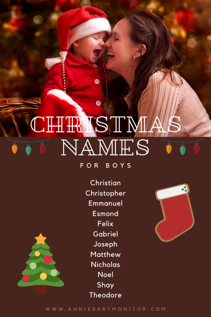 Christmas names for boys