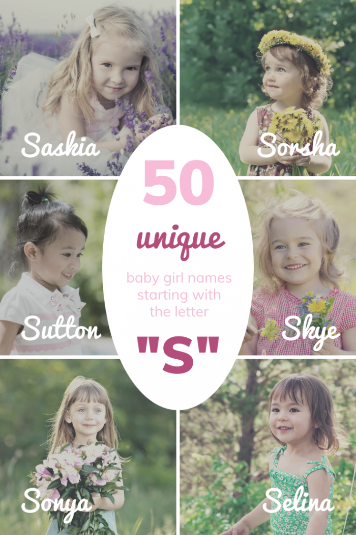 50 unique baby girl names starting with S