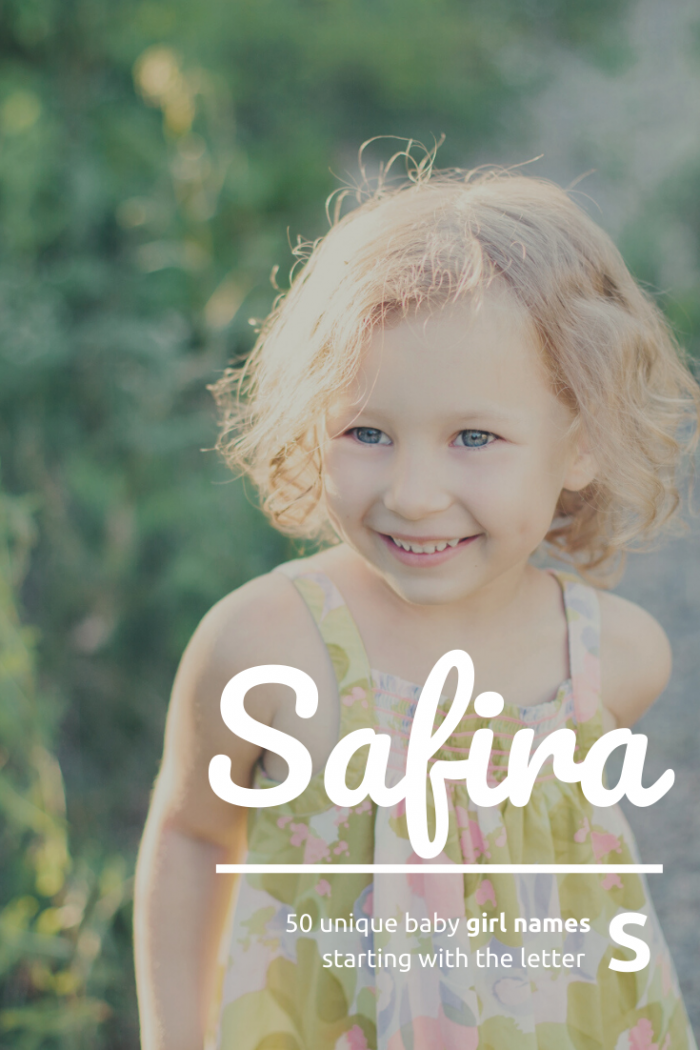 50 unique baby girl names starting with S