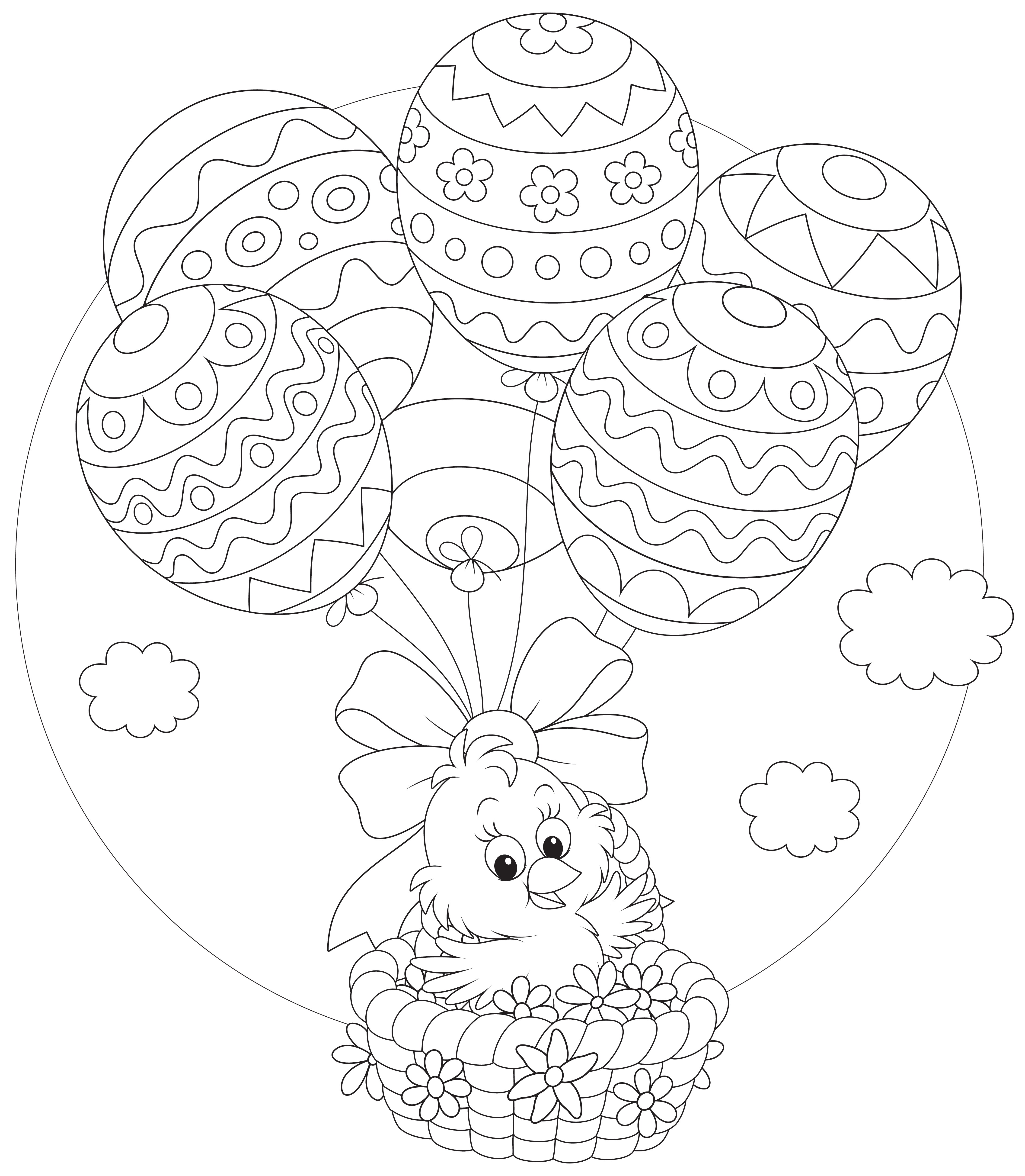 easter colouring pages printable