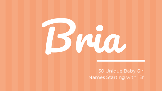 unique girl names that start with b