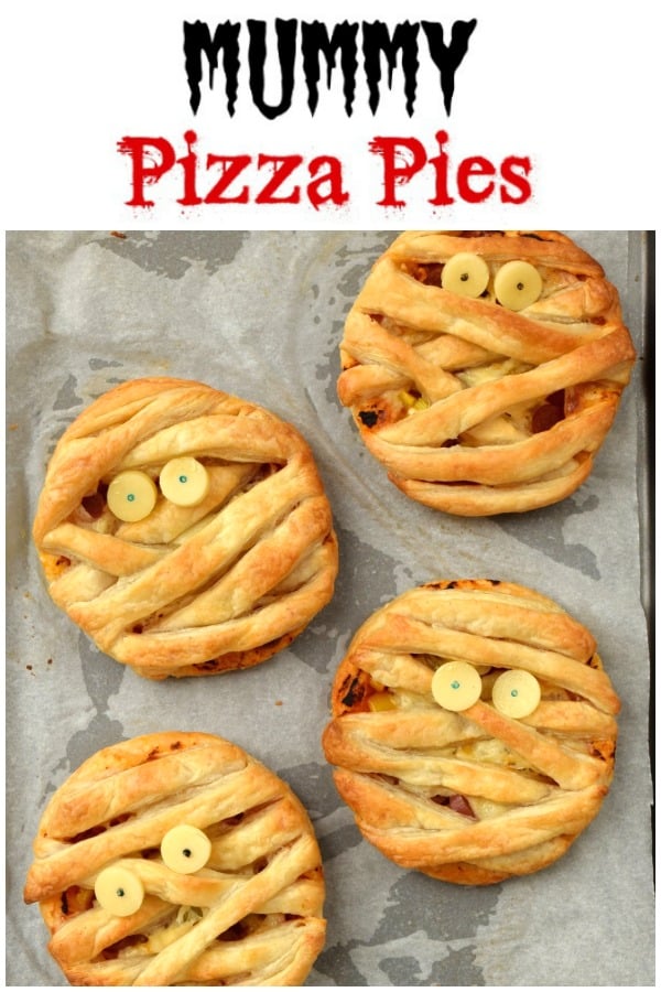 Halloween Pizza Pies